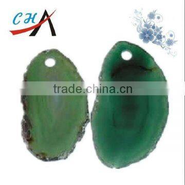 natural green agate slices