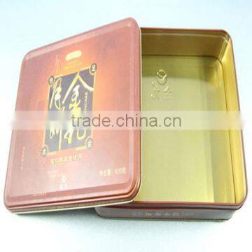 Colored rectangular tin moon cake boxes