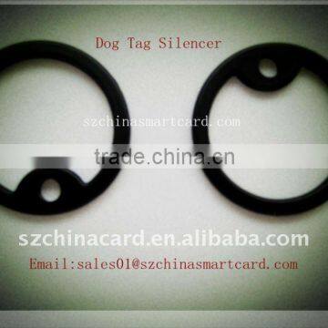 High Quality Plastic Dog Tag Silence Rubber Frame