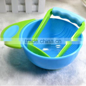 BPA free baby grinding bowl mash and serve bowl for food