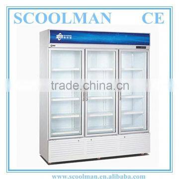 Store and Mall Transparent Glass Display Fridge photo-2