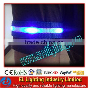 high brightness led bracelet ,cheap led flashing armband for promotion