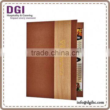 Leather Hardcover / Cookware Restaurant PU Leather Executive Folder / Restaurant Table Menu photo-2
