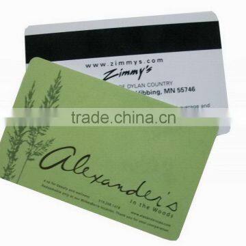 Top level 2014 new plastic magnetic stripe card for shop