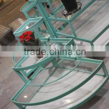 tiffany blue flower show rack, display platform