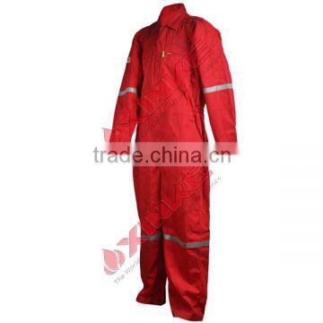 flame retardant coverall with EN11611, EN11612, cotton polyester