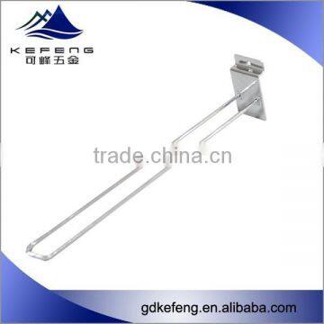 new arrival Metal Display double line hook on slatwall KF-C034
