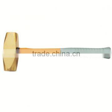 High quality hand tools brass flat hammer Euro type