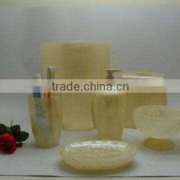 Hot selling decorative polyresin bathroom sets