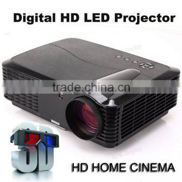 LED Projector HD 1080p Video Home Cinema Theater System 3D Ready 4200 Lumens 1280x800 Native HDMI USB TV VGA AV For School Offic