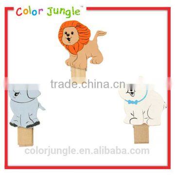 Wooden clip animal decorative clip cute clip