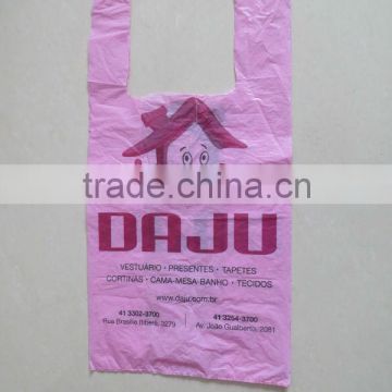 factory price Plastic t-shirt shopping bags on roll