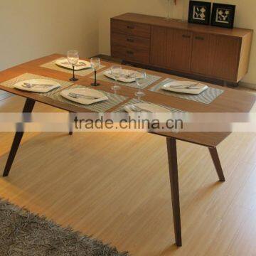 Modern table Furniture table walnut color