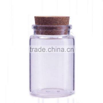 small glass jars with decorative cork lids 80ml