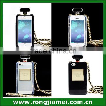 Luxury Black/Clear Perfume Bottle TPU Case For IPhone 4/4S ,For sunsumg