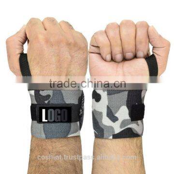 Weight Lifting Wrist Wraps in Grey Camo Ci-2503-36