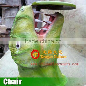 Fiberglass Dinosaur Chair and Desk for Sale