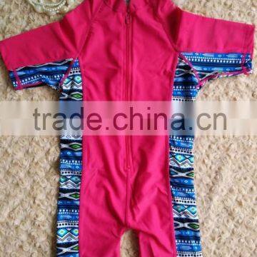 chest zipper Rash Guard/wetsuit