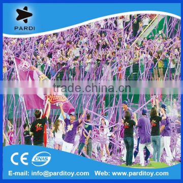 Round paper frisbee confetti, party throwing crepe paper streamer                        
                                                Quality Choice