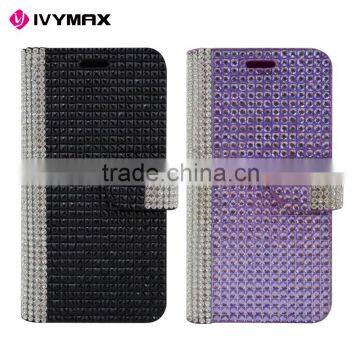 Wholesale wallet style phone case mixed colors full dimond leather flip cover for samsung G530                        
                                                                                Supplier's Choice