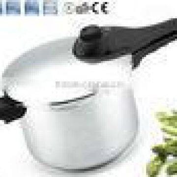 100% safety gurantee 18/8 stainless steel cookers commercial pressure cooker ASA 22cm 4L with long bakelite handle