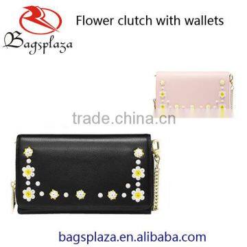 MK184 New products 2016 flower clutch with wallets women's wallets