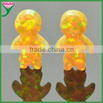 High Fire Color Little Girl Synthetic Mexican Fire Opals for Sale photo-2