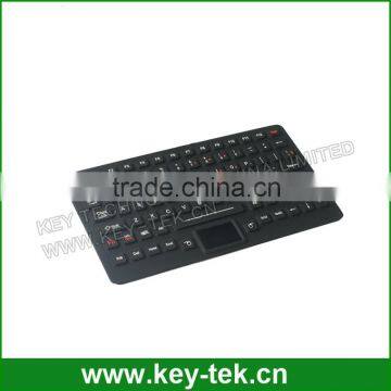 89 Keys IP65 Dynamic Sealed and Ruggedized Silicone Rubber Military Keyboard With Full Keyboard Functionalities