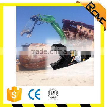 excavator rotating shear for demolition of steel structures