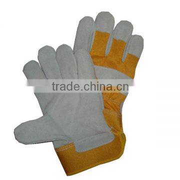 Wing thumb premium cowhide yellow leather gloves