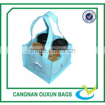 2015 newest 4 bottle non-woven/nonwoven wine bag with dividers