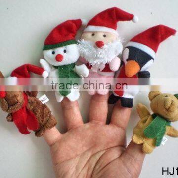 Promotional Christmas Toys Plush Finger Puppet Toy