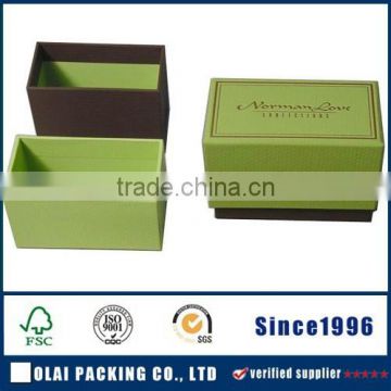 Customrized wholesale green paper chocolate box