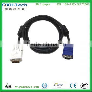 28AWG 6FT DVI 24+1 to HDB 15pin Male to Male Cable