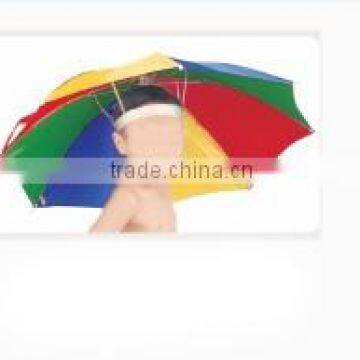 Polyester Material and Head Umbrella,Umbrellas Type Hat Umbrella Kid's Umbrella Hat