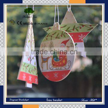 Custom cute Christmas decor paper card hanging car air freshener for marketing activity                        
                                                Quality Choice
                                                                    Supplier'