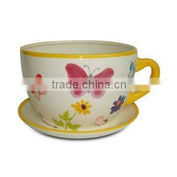 Ceramic Jumbo Teacup Planter