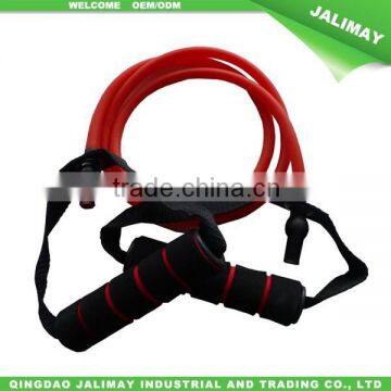 New Exercise Elastic Cord Latex Train Tube With Door Anchor