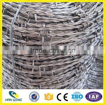 Double Strands With Four Barbs Reversed Twist With BWG10X12 Gauge Barbed Wire Fence photo-6