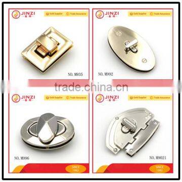 Zinc alloy twist lock for bags metal handbag twist lock