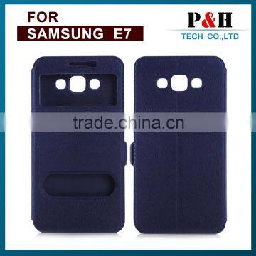 New Product Mobile Phone Case Leather Flip Case for Samsung Galaxy e7 Mobile Phone Case photo-5