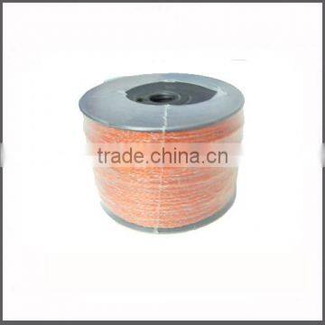 Fence polywire Orange 6 x 0.2mm stainless steel Electric fence poly wire Jumbo polywire 500m