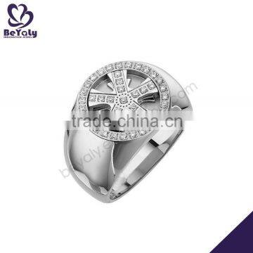 2015 cheap price jewelry 316l stainless steel coin ring