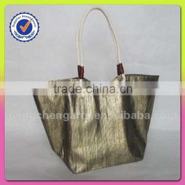 Ladies beautiful fashion bag of high quality paper straw shopping handbags