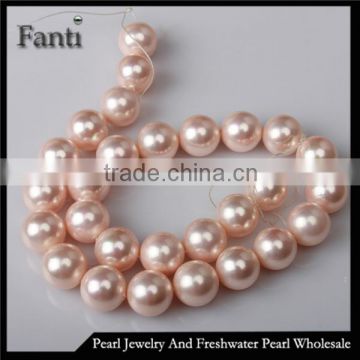 12mm pink faux pearl bead string for decorating/pearl shell