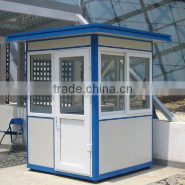 Mobile flat pack box guard container house sentry box