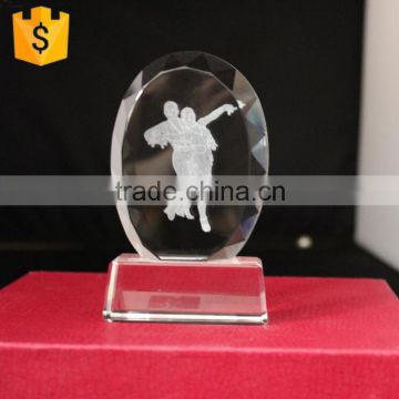 New design 3d laser engraving crystal gifts