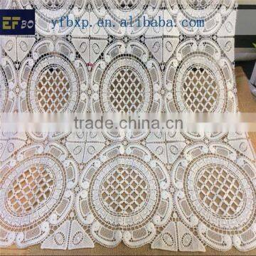 2014 high quality cotton check design fabric/ guipure chemical lace/ 100 cotton lace fabric                        
                                                Quality Choice