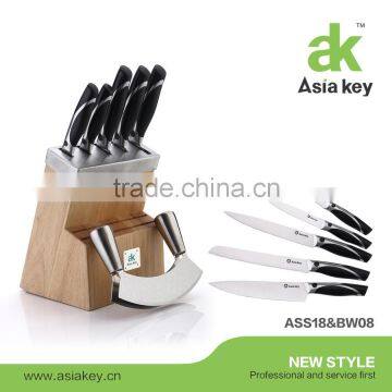 New Design Stainless Steel Kitchen Knife Block Set