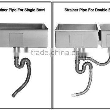 Stainless Steel Single Bowl Handmade Kitchen Sink With Drain Board/with Tray 9645-4 photo-5